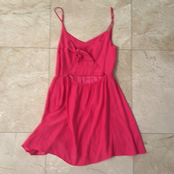 Parker Mini Dress with Tie Back 100% Silk - Picture 3 of 5